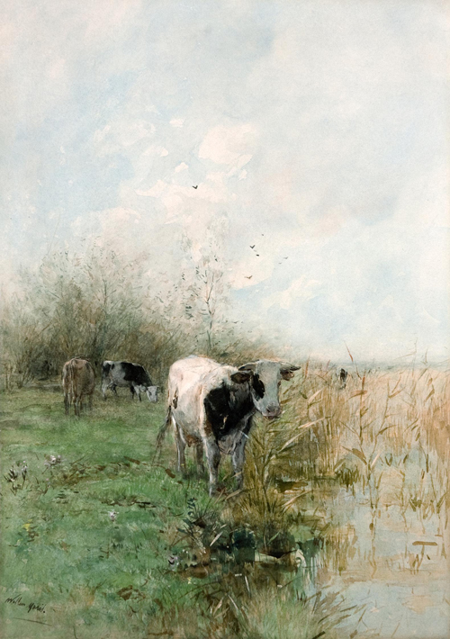 Willem Maris 1844 - 1910 "In het Riet"